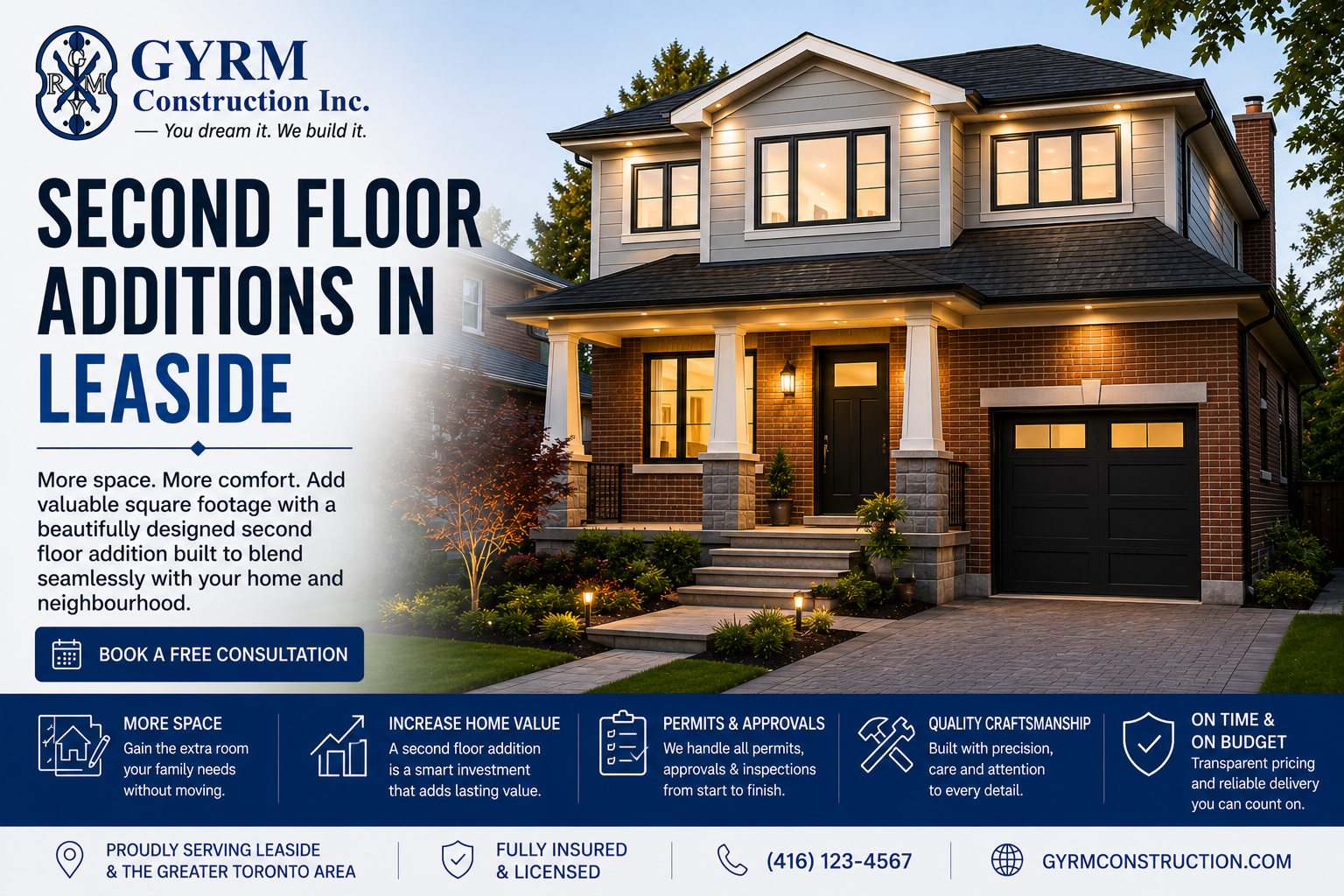 Second Floor Additions in Leaside